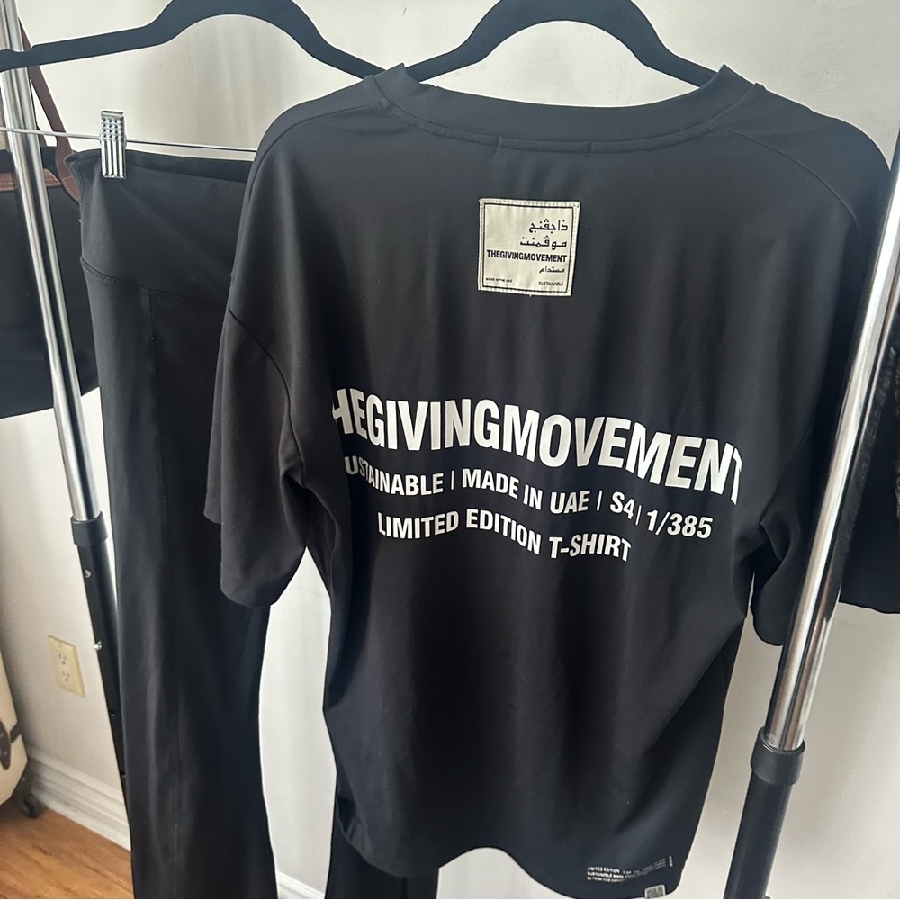 The Giving Movement T-Shirt + Flared Leggings Set